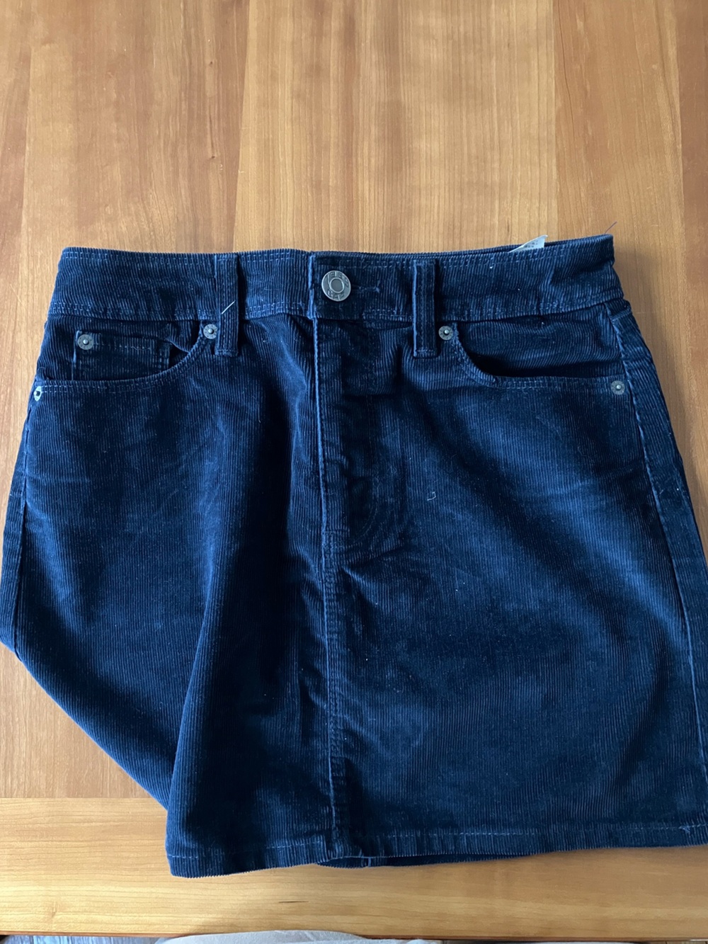 GAP Navy Blue Corduroy Mini Skirt